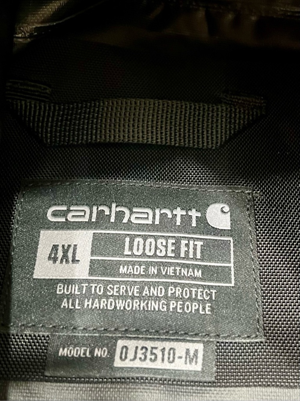Carhartt Men’s Storm Defender Loose Fit Lightweight Jacket Black Size 4XL - Picture 4 of 12